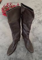 Hoche braune Leder Stiefel Lederstiefel 39 top Nordrhein-Westfalen - Grevenbroich Vorschau