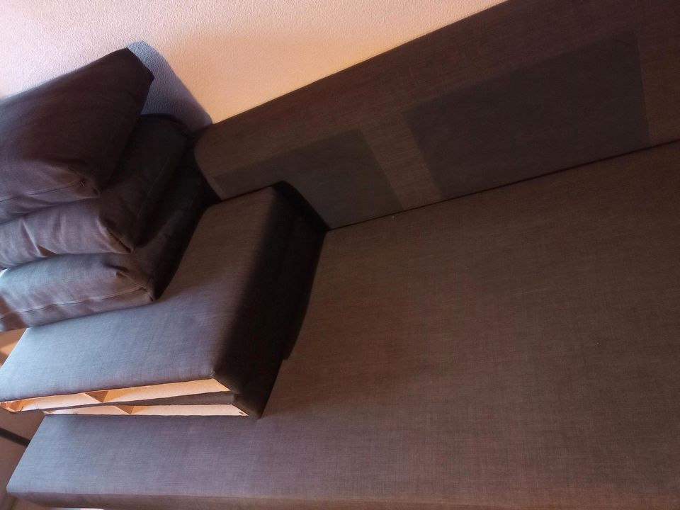 3-Sitzer Schlafcouch, ausziehbar, braun, Bettsofa, Ikea Friheten in Tespe