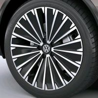 VW Aufkleber 4-er Set Radnabendeckel 60mm Aluminium neu Bayern - Wasserlosen Vorschau