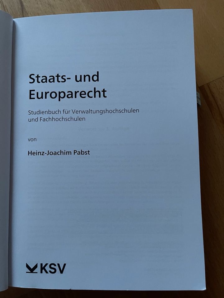 Lehrbuch - Staats- und Europarecht in Aachen