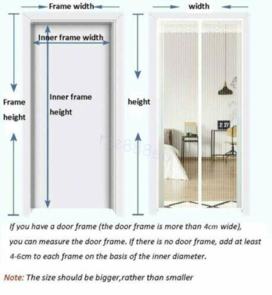 Fliegengitter Insektenschutz Tür Magnet Balkontür Magnetvorhang N in Brandenburg an der Havel