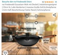 Wok mit Deckel schwarz von na Friedewald Gusseisen Berlin - Spandau Vorschau