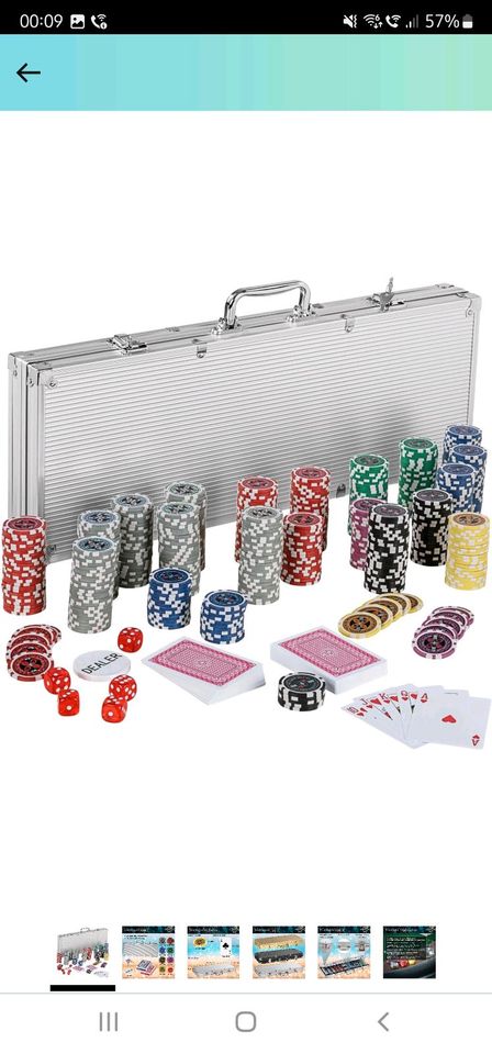 Nexos Pokerkoffer / Pokerset 500 Laser Pokerchips Komplett Neu in Wegberg