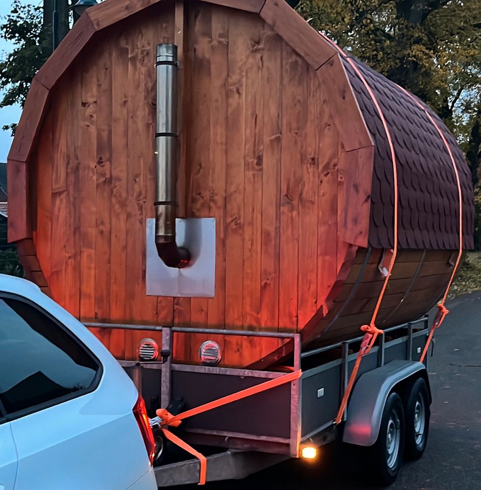 Fasssauna Gartensauna mobil mieten in Güstrow