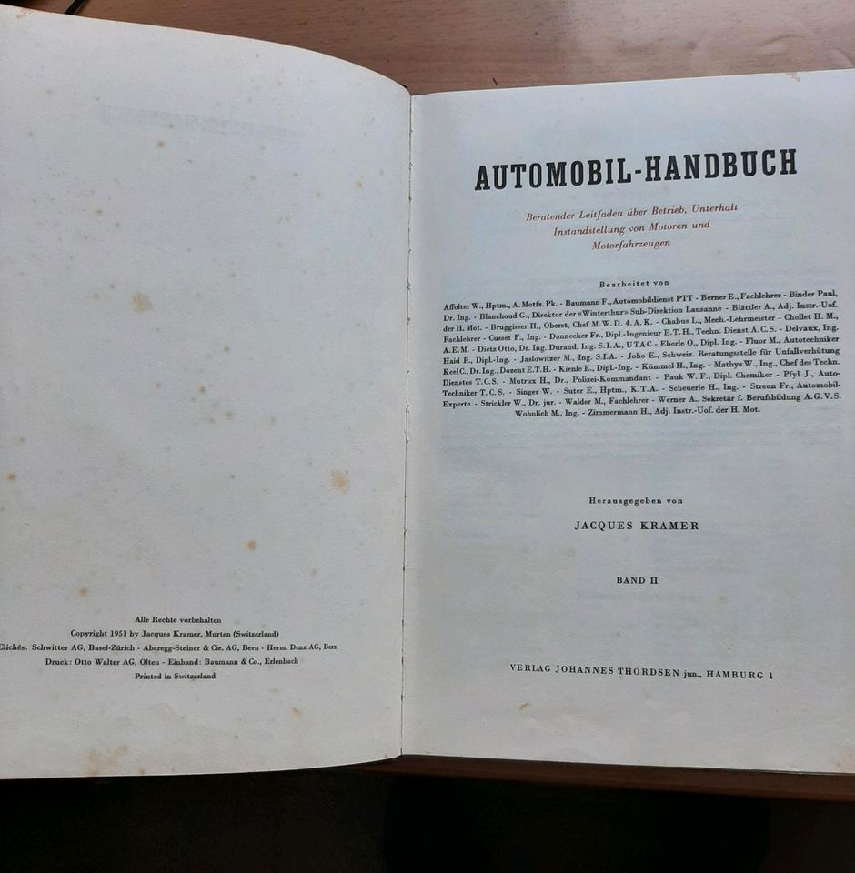 Automobil Handbuch 1951 Band 1+2 in Haren (Ems)