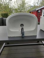 Handwaschbecken mit Halbsäule und Mischbatterie Nordrhein-Westfalen - Unna Vorschau