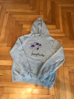 grauer Hoodie mit lila Blume in Gr. M 40/ 42 Nordrhein-Westfalen - Coesfeld Vorschau