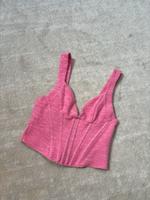 ZARA Corset Top in rosa/pink Bayern - Geisenhausen Vorschau
