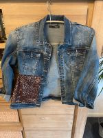 JeansJacke Gr 44 schöne Waschung und Pailletten Hamburg-Mitte - Hamburg Wilhelmsburg Vorschau