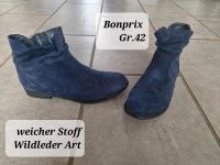 Halbschuhe Blau Gr.42 Bpc Bonprix Wildleder Art Weicher Stoff Nordrhein-Westfalen - Bergkamen Vorschau