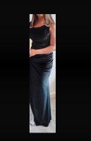 Samtkleid schwarz mit details gr 40-42 Nordrhein-Westfalen - Herten Vorschau