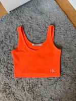 NEU Calvin Klein Jeans Top Oberteil neon orange mit Logo M Niedersachsen - Osnabrück Vorschau