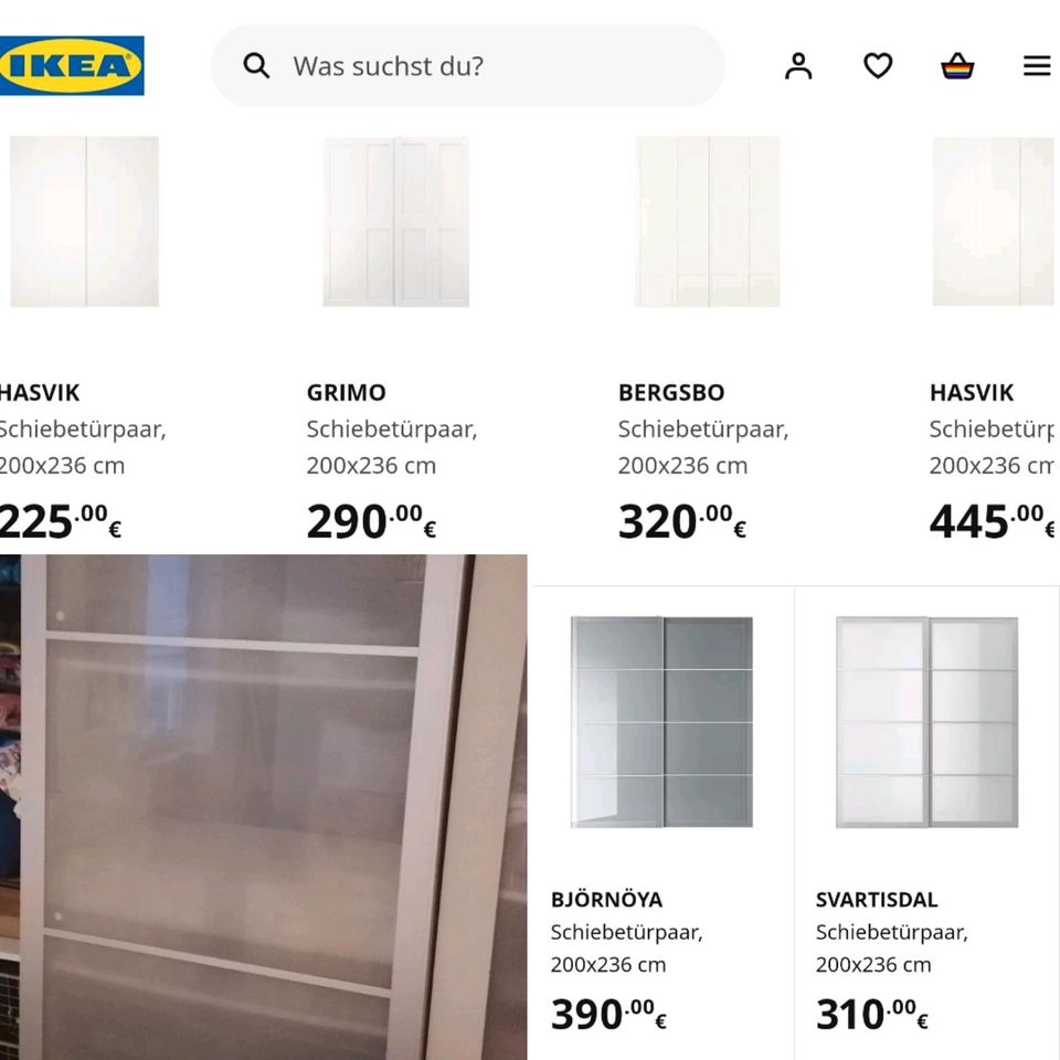 Tausche/ Suche/ Biete IKEA PAX Schiebetürenset 200x236cm in Dortmund