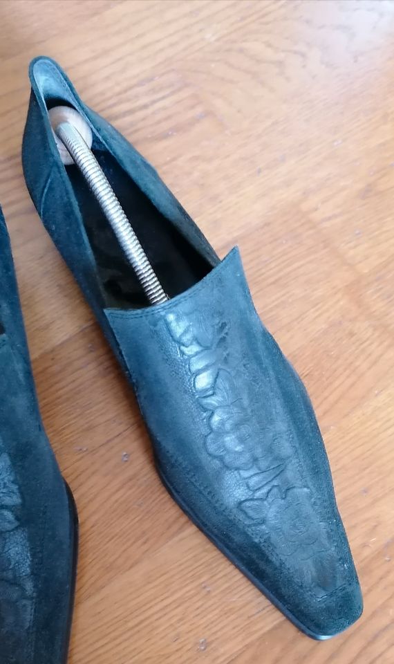 HÖGL Damenschuhe Pumps Schuhe Gr 8 / ca 42 dunkelblau in Karlsruhe