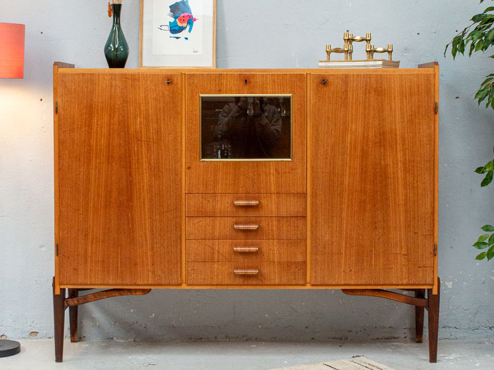 Highboard Sideboard Kommode Vintage Teak Danish 60er in Köln