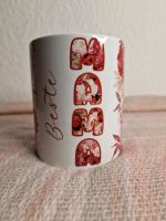 Muttertagsgeschenk Tasse Pfingsrosen rot selfmade Sachsen - Delitzsch Vorschau