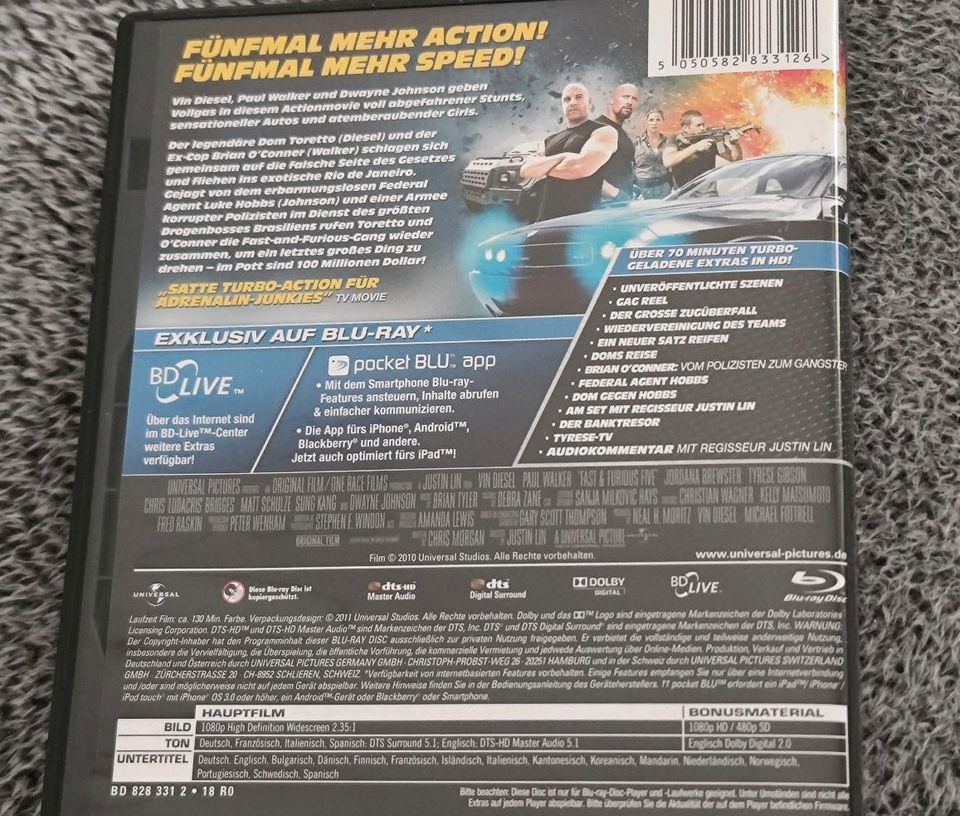 Blu-ray DVD Fast and Furious 5 in Wedel