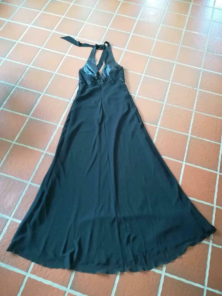 ZERO Abendkleid Neckholder schwarz Perlen Steine Größe 36 - NEU in Hamburg