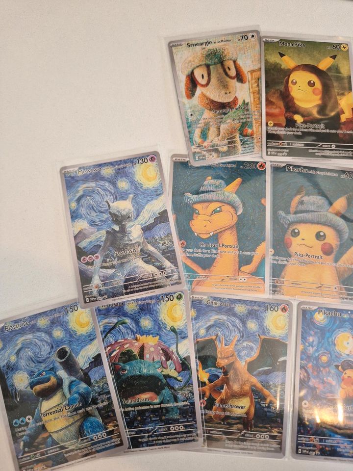Pokemon x Van Gogh Style Custom Karten Sammlung Pikachu und mehr in Berlin