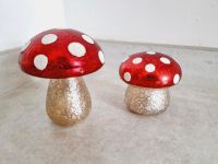 Deko Pilz Set Glas Fliegenpilz Dekoration Herbst Höhe 10cm 5cm Ubstadt-Weiher - OT Ubstadt Vorschau