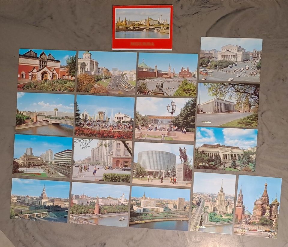 Postkarten Set - Moskau 1985 in Kirch Jesar