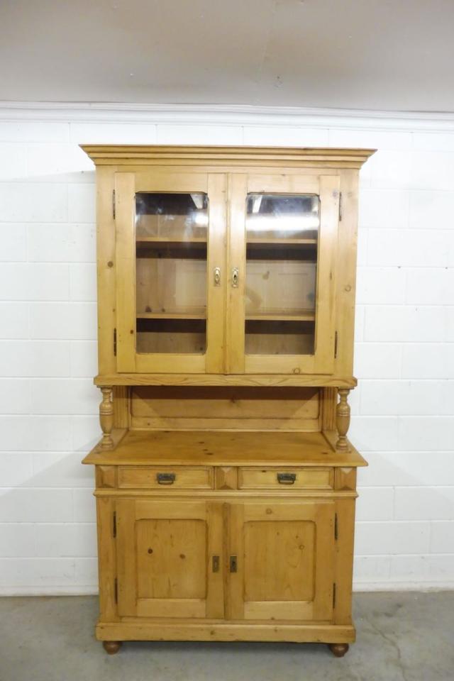 Antiker Buffetschrank Küchenschrank Vitrine Weichholz um 1880 in Nordhorn