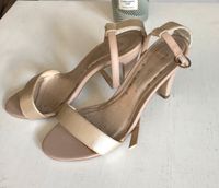 Promod Sandalen Pumps high heels Leder 37 beige gold rosé München - Maxvorstadt Vorschau