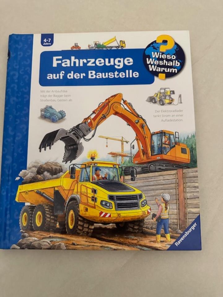 Buch Wieso Weshalb Warum, Fahrzeuge auf der Baustelle in Erlensee