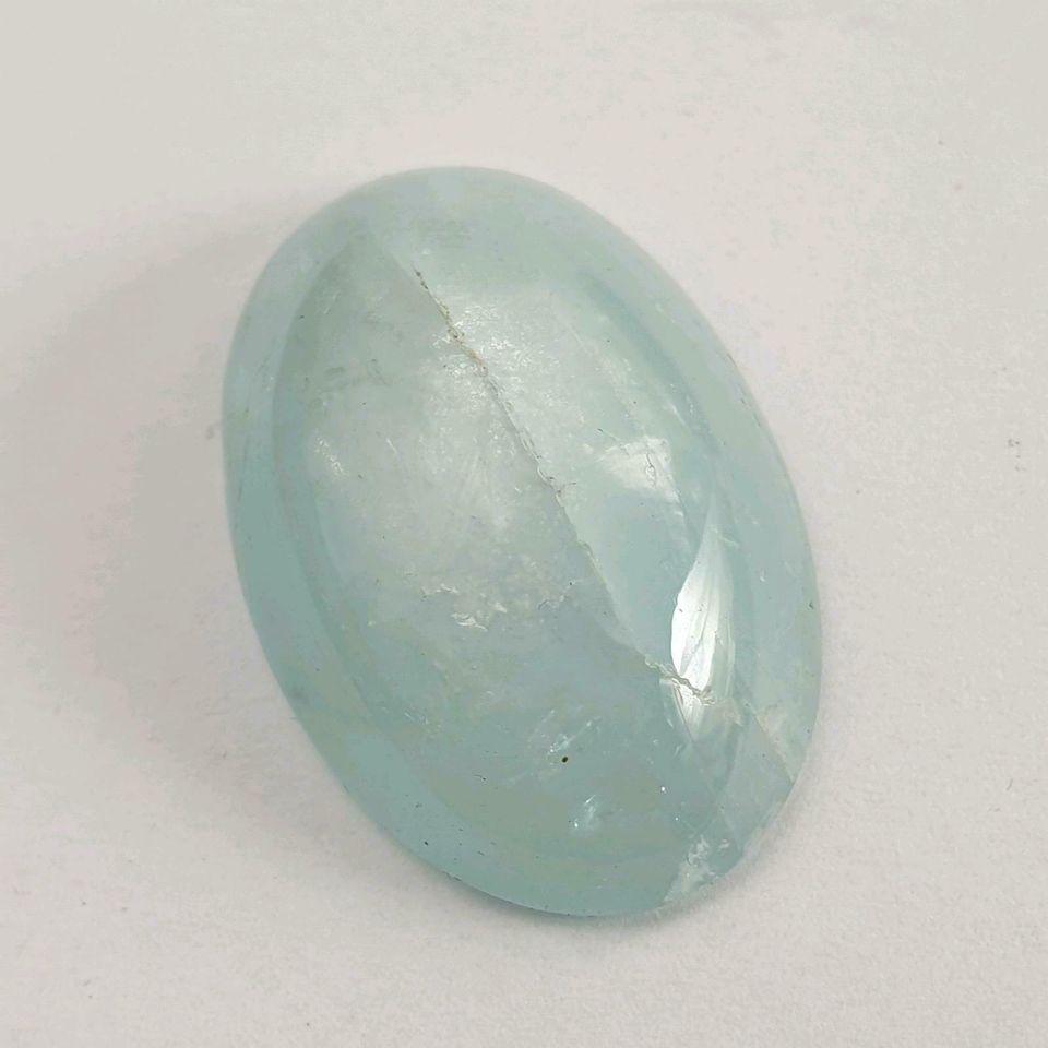 Echtes ovales Aquamarin Katzenauge ( 32,33 Ct. ) 28,8 x 18,4 mm in Recklinghausen