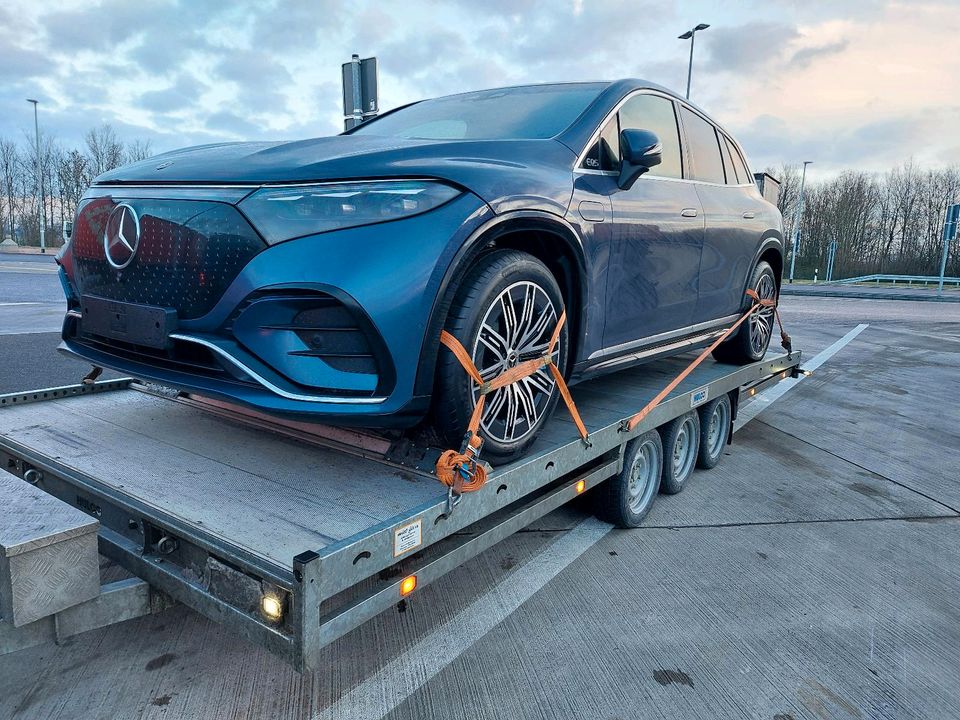 Anhänger MIETEN VERMIETUNG Autotransporter 3,5tXXL Tridem Trailer in Kahla