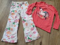 Süßes Mädchen Set_LA-Shirt (Pferd)+Blümchen Stoff Hose_Gr.98/104 Niedersachsen - Wolfsburg Vorschau