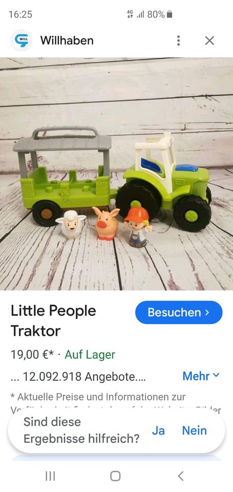 myToys Babyspielzeug Werkbank little People Traktor stapelturm in Peine