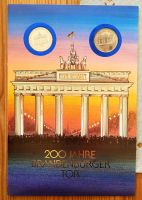 Numisblatt 1991 200 Jahre Brandenburger Tor mit 2 Münzen Hessen - Michelstadt Vorschau