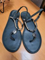 Tommy Hilfiger Zehentrenner Sandalen Neuwertig Gr.40 blau Nordrhein-Westfalen - Gescher Vorschau