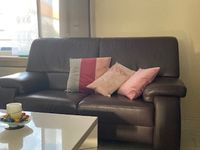 Sofa,Sitzgarnitur, Leder, Farbe Merlot (dunkle Aubergine) Rheinland-Pfalz - Nackenheim Vorschau