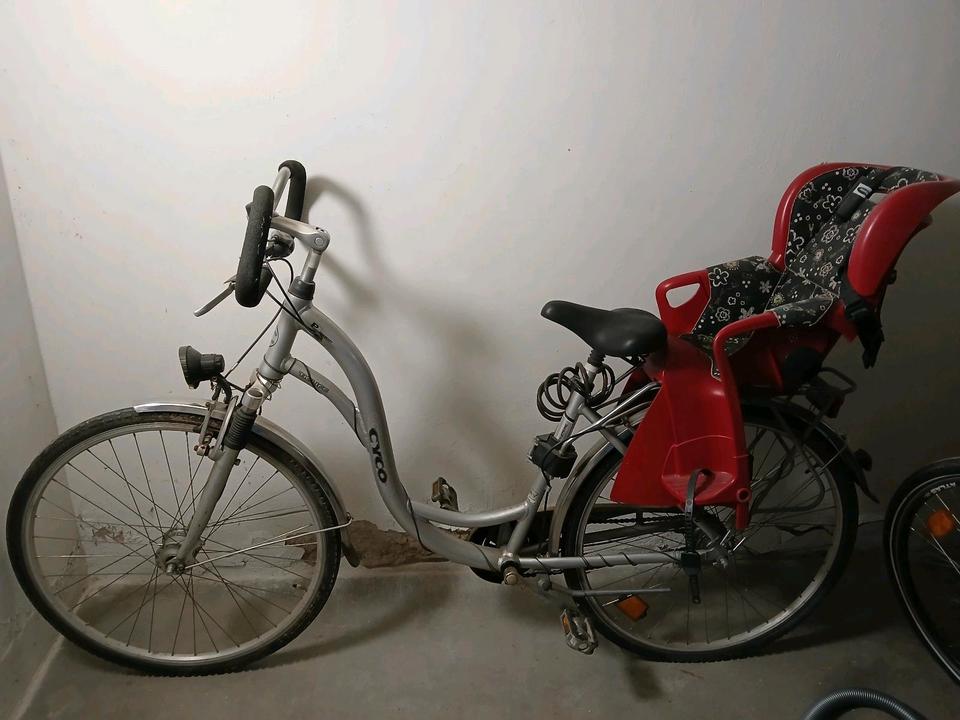 CYCO TK-LIFE DAMEN FAHRRAD 28 ZOLL MIT KINDERSITZ in Oftersheim