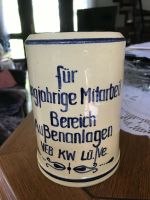 Bierkrug für langjährige Mitarbeit im Kraftwerk Lü/Ve, Brandenburg - Vetschau Vorschau