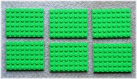 LEGO Konvolut 6x Platten Hellgrün 6x8 beidseitig bebaubar NEU West - Unterliederbach Vorschau