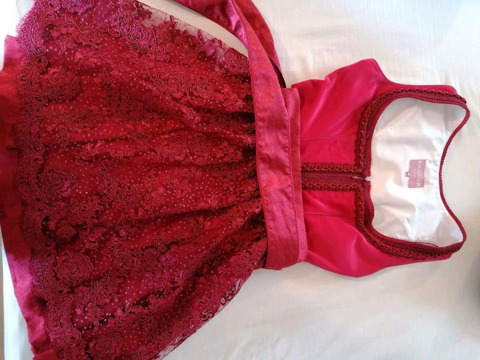 Rotes Krüger dirndl größe 40 in Beckingen