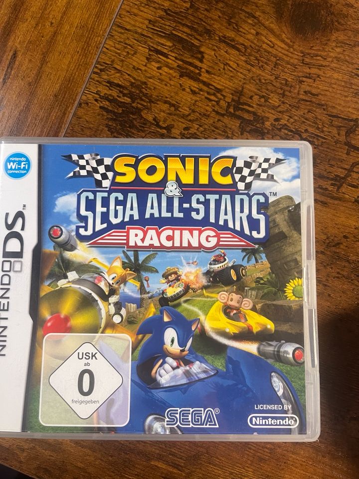Das Nintendo DS Spiel Sonic&Sega All-Stars Racing in Recklinghausen
