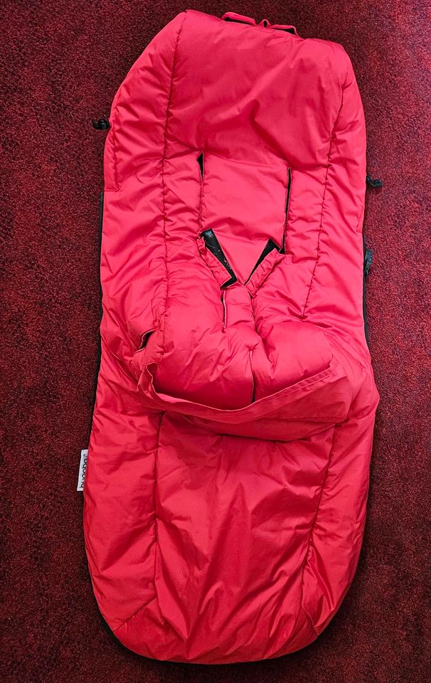 Bugaboo High Performance Fusssack Footmuff Fussack rot Daunen red in Neustrelitz