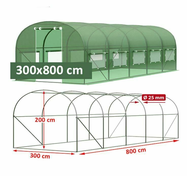 2x3m 2x4m 2x5m 3x6m 3x8m 3x10m Gewächshaus Foliengewächshaus Folienzelt Tomatenhaus AKTION !!!! in Berlin