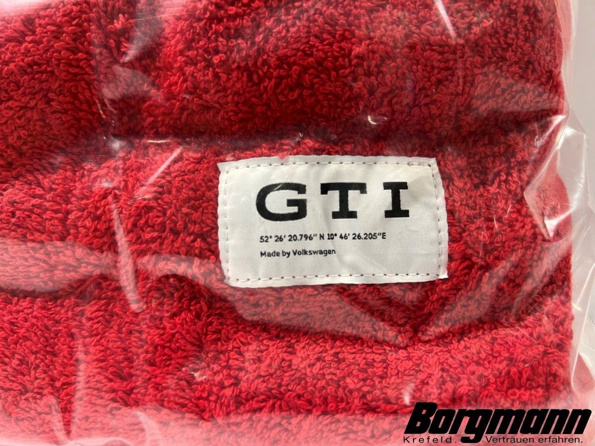 VW GTI Handtuch Rot Neu *Borgmann*