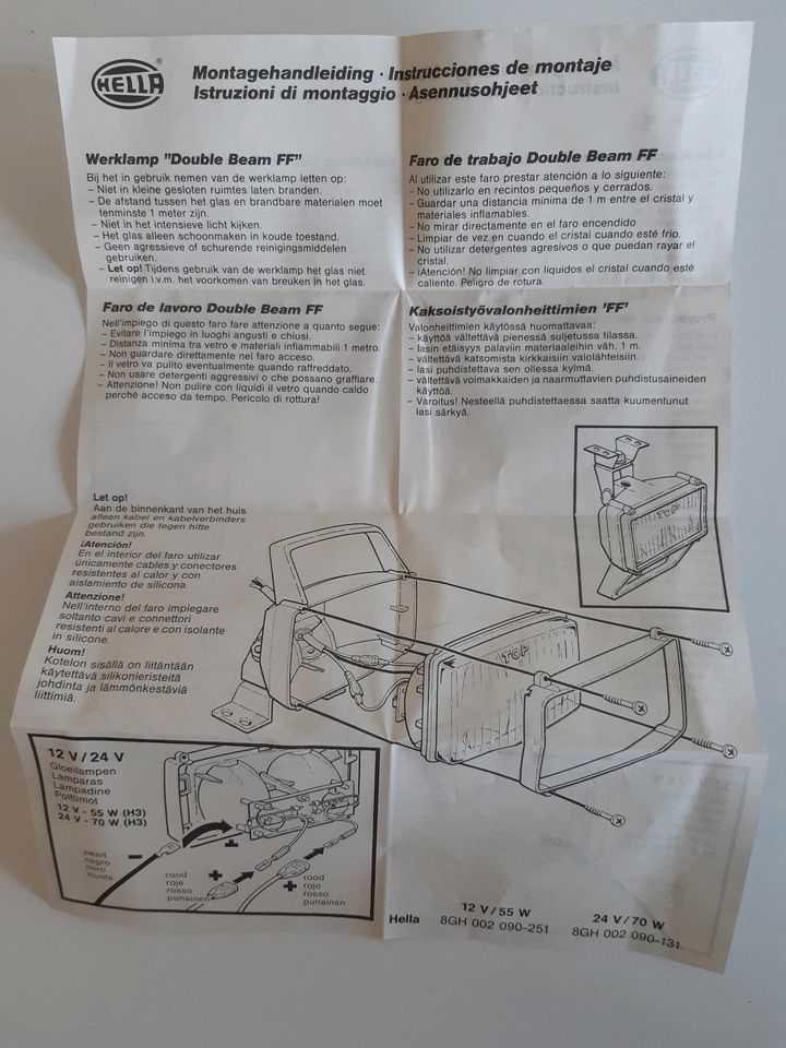 HELLA Arbeitsscheinwerfer Double Beam 12 / 24V z.B. für Traktor in Germering