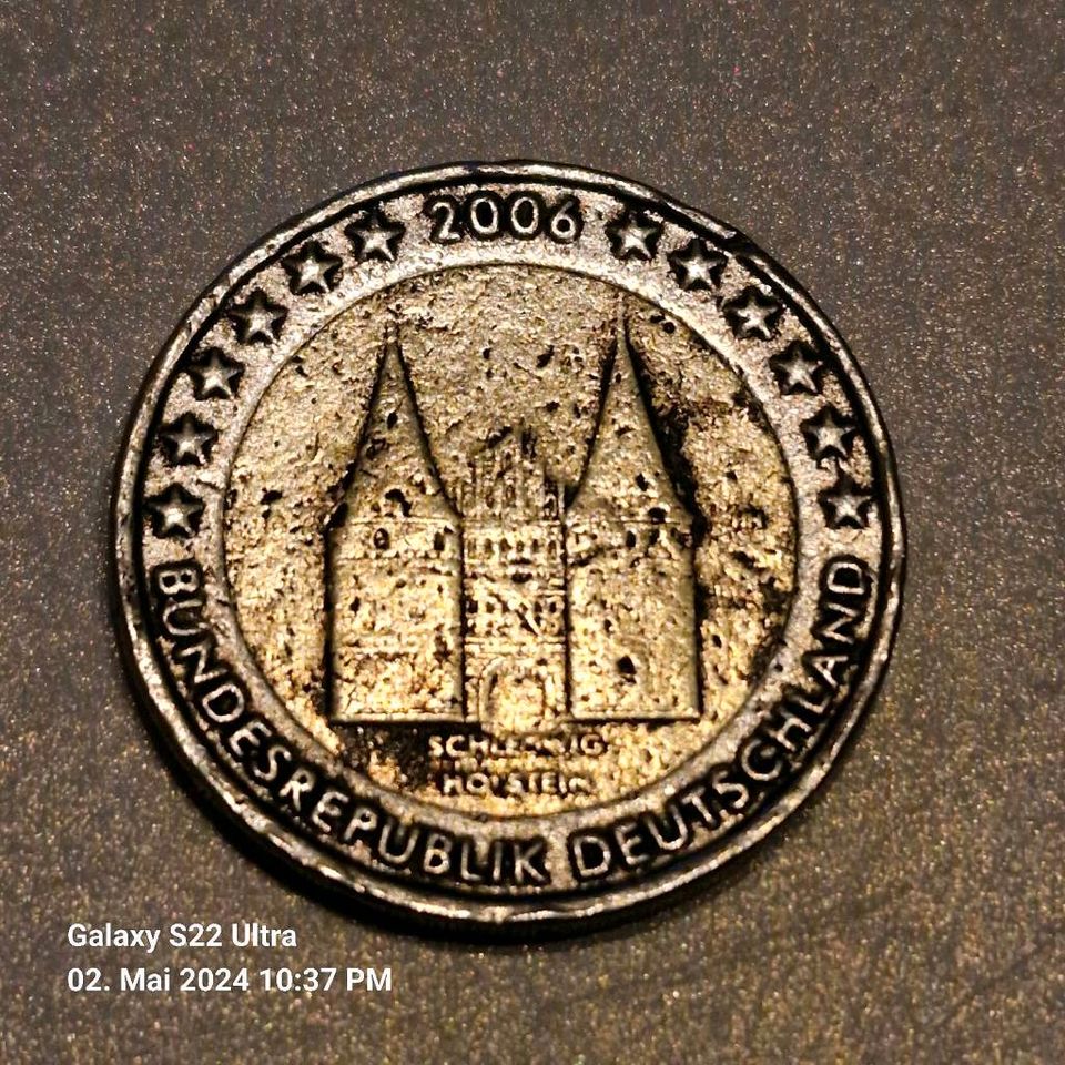 2006 G  2 € Schleswig-Holstein Fehlprägung Münze in Grasellenbach