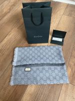 Original GUCCI Schal Tuch mit GG Muster Wolle Seide Nordrhein-Westfalen - Neuss Vorschau