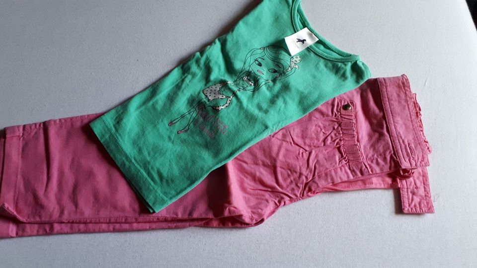 Mädchen-Sommer-Kleidung, 10 Teile Gr. ca. 86-92, gebraucht, in Wadgassen