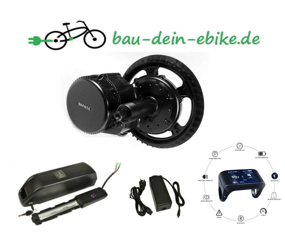 BAFANG 36V/500W-100Nm, Display mit Bluetooth e-Bike Akku 700Wh in Soest