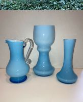 Vintage Vasen - Set aus Glas - Hellblau Wandsbek - Hamburg Sasel Vorschau