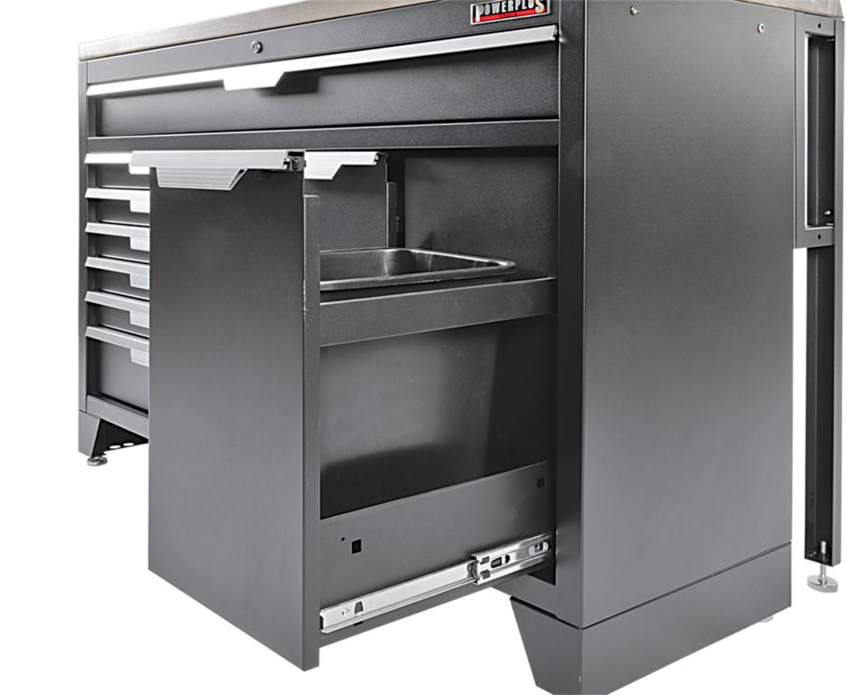 Werkzeugschrank Set - 136 cm Wandlänge, Werkstatt Set Schwarz in Großenkneten